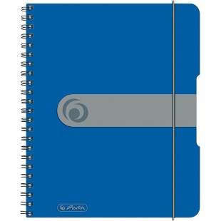 herlitz Cahier à spirales easy orga to go, A5, bleu