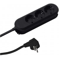 387.172 3Ac Outlet(S) Câble D'Extension Noir 5 M