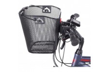 FISCHER Panier sur guidon pour vélo électrique, noir