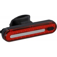 FISCHER Feu stop de vélo à LED rechargeable, tube lumineux