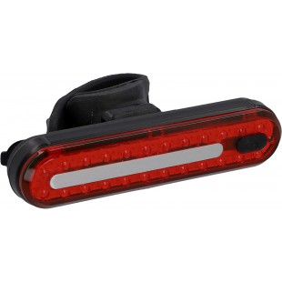 FISCHER Feu stop de vélo à LED rechargeable, tube lumineux