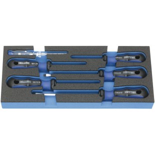 HEYTEC Module* Jeu de tournevis, 6 pièces, noir / bleu