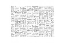 SUSY CARD Papier cadeau 'Typo Happy', sur rouleau