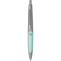 herlitz Stylo à bille rétractable my.pen, gris/menthe