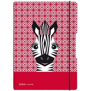 herlitz Carnet my.book flex 'Cute Animals Zebra', A6