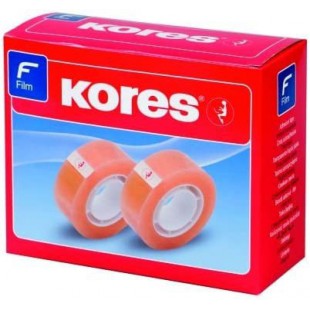 Lot de 30 : Kores Ruban adhésif standard, 15 mm x 10 m, transparent