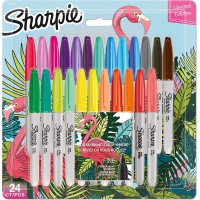 Sharpie Marqueur permanent FINE, BIG PACK de 24 'Flamingo'