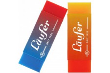 Läufer Gomme en plastique PLAST COLOR, carte blister de 2