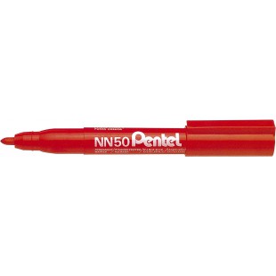 Pentel Marqueur permanent GREEN-LABEL NN50, rouge