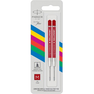 PARKER Recharge pour stylo à bille QUINKflow ECO, M, rouge