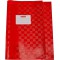 Lot de 25 : herlitz ProtÃ¨ge-cahier format A4, gaufrÃ© (raphia), PP, rouge