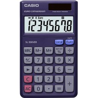 CASIO Calculatrice de poche SL-300 VERA, solaire / à pile