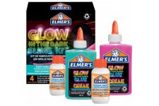 ELMER'S Kit de slime 'Glow dans the Dark', 4 pièces