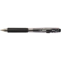 Pentel Stylo à bille rétractable BK437, noir