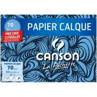 CANSON Papier calque satin, format A4, 70 g/m2, PRIX CHOC