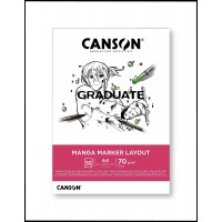 CANSON Bloc de dessin GRADUATE Manga Marker Layout, A4