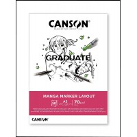 CANSON Bloc de dessin GRADUATE Manga Marker Layout, A3