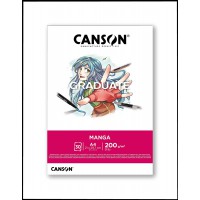 CANSON Bloc de dessin GRADUATE Manga, A4