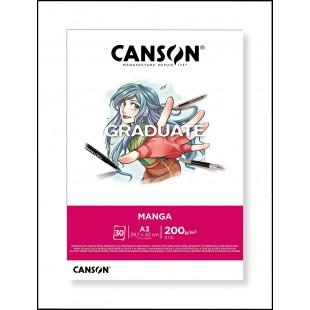 CANSON Bloc de dessin GRADUATE Manga, A3