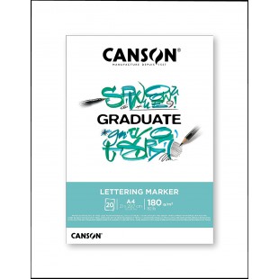 CANSON Bloc de dessin GRADUATE LETTERING MARKER, A4