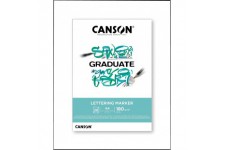 CANSON Bloc de dessin GRADUATE LETTERING MARKER, A4