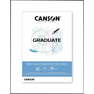 CANSON Bloc de calque GRADUATE, 70 g/m2, A4