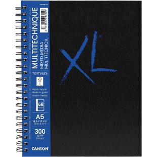 CANSON Carnet de dessin XL BOOK MIXED MEDIA Textured, A5