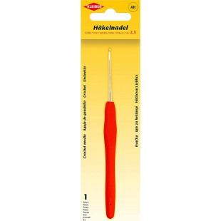 KLEIBER Crochet, taille 2,5, manche plastique, orange