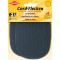 KLEIBER Patch thermocollant en velours côtelé, gris clair