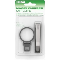 HARO Coupe-ongles avec loupe & lime, sur carte blister