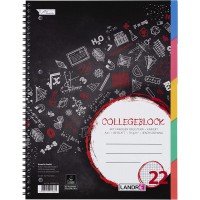 LANDRÉ Cahier à spirale avec intercalaires 'COLLEGE', A4,