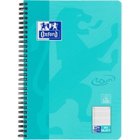 Oxford Cahier Touch, B5, ligné, 160 pages, bleu aqua