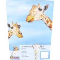 herlitz Bloc à dessin A4, 100 g/m2, 20 feuilles