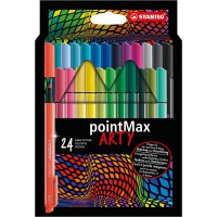 Etui carton x 24 feutres de dessin STABILO pointMax ARTY