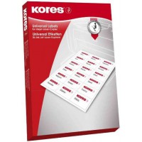 Kores Etiquette universelle, 105 x 42,3 mm, blanc