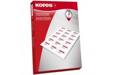 Kores Etiquette universelle, 105 x 42,3 mm, blanc