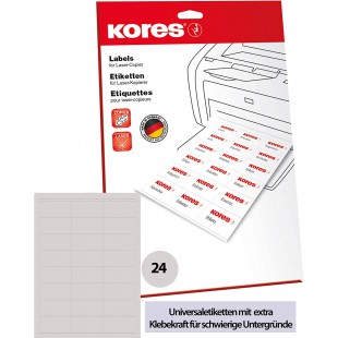 Kores Etiquettes Universal Power, 70 x 36 mm, blanc