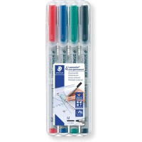 STAEDTLER Marqueur non permanent 315M Lumocolor, étui de 4