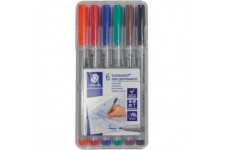 STAEDTLER Marqueur non permanent 315M Lumocolor, étui de 6