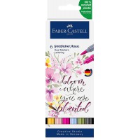 FABER-CASTELL Marqueur aquarelle doréFABER, étui Lettering