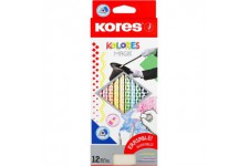 Kores Crayon de couleur 'KOLORES Magik' effaçable,étui de 12