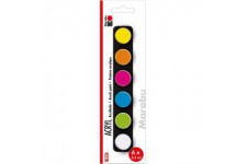 Marabu Set de peinture acrylique 'NEON', 6 x 3,5 ml