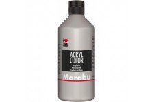 Marabu Peinture acrylique Acryl Color, 500 ml, argent 082