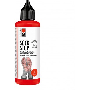 Marabu Peinture pour textile Sock Stop, 90 ml, rouge