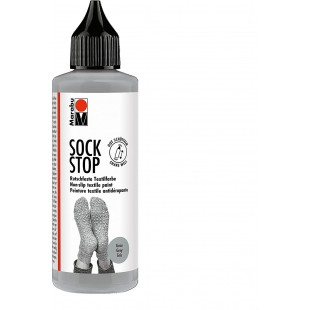 Marabu Peinture pour textile Sock Stop, 90 ml, gris