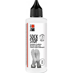 Marabu Peinture pour textile Sock Stop, 90 ml, blanc