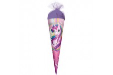 Pochette Cadeau En Forme De Portrait De Licorne - 35 Cm - Avec Fermeture En Tulle Ronde - Pour Sucreries