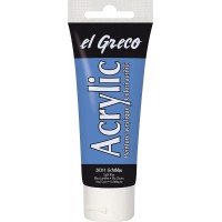 KREUL Peinture acrylique el Greco, tube 75 ml, bleu clair