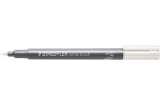 STAEDTLER Feutre pinceau métallisé, blanc