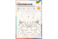 folia Masques pour enfants, en carton, 6 motifs assortis